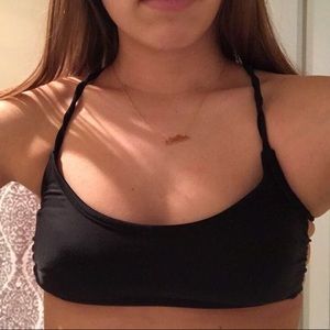 Black bikini top